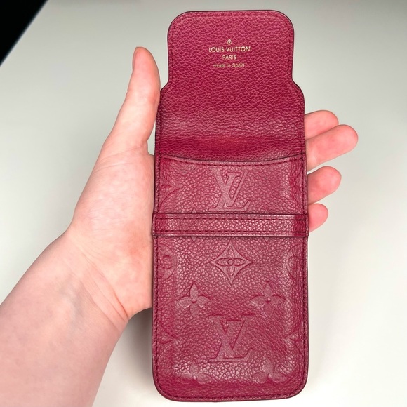 Louis Vuitton Aurore Monogram Empreinte Leather Flap Phone Case - Picture 3 of 5